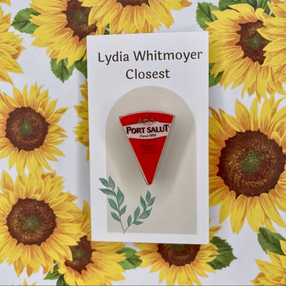 Port Salut Cheese Pin | Handmade | Mini Brands | NWOT | Quirky | Fun - Picture 16 of 16